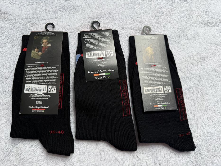 Artsox Musearta skarpety skarpetki 36/43 dzielo sztuki na ubraniu