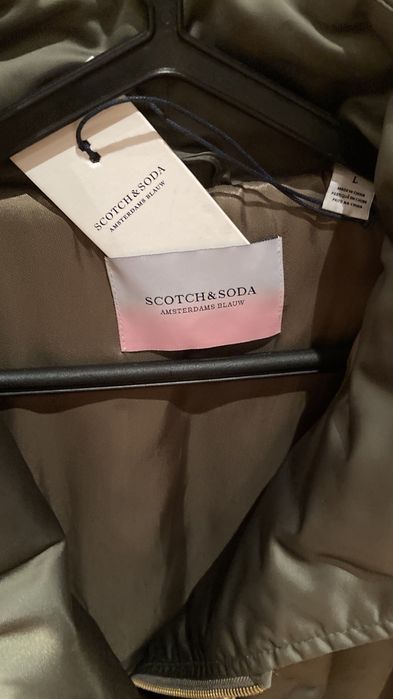 Bomber Scotch & Soda de senhora, verde escuro acetinado