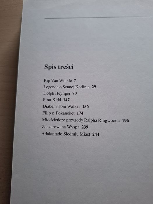Książka "Rip Van Winkle i inne opowiadania" Washington Irving