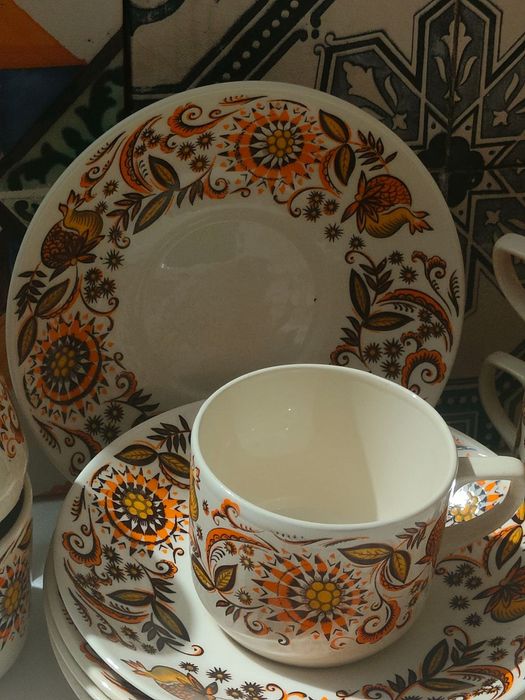 Jogo Chá Vintage - 10 peças Sacavém