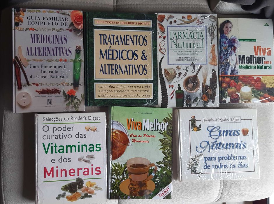 Lote livros sobre Plantas Medicinais,Aromáticas e Tratamentos Naturais