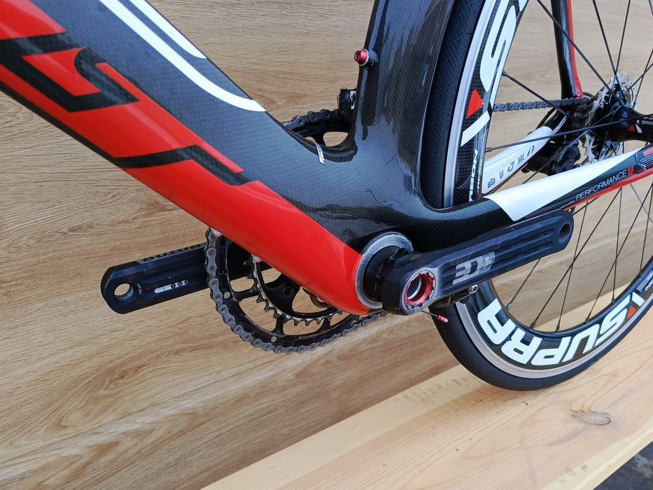 Rower czasowy Felt B14 carbon Ultegra Rotor koła Supra RC58 61cm tt!