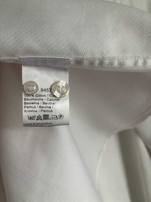 Сорочка чоловіча біла Lacoste Slim Fit розмір XL