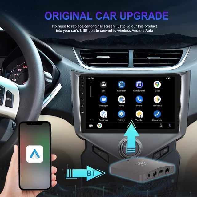 Adaptador sem fios Android Auto NOVO
