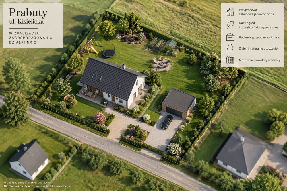 Działka budowlana, działki budowlane ul. Kisielicka, Prabuty - Widok 2