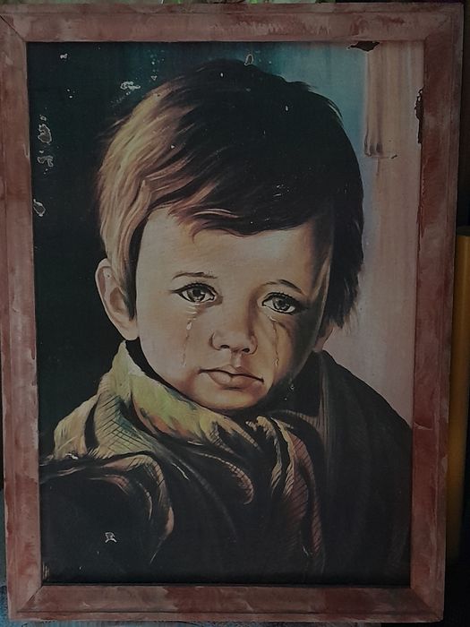 Quadro Menino da Lagrima