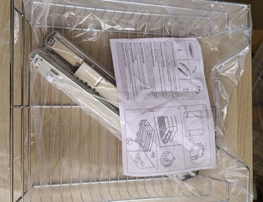 Conjunto de dois cestos gaveta telescópio cozinha  50cm