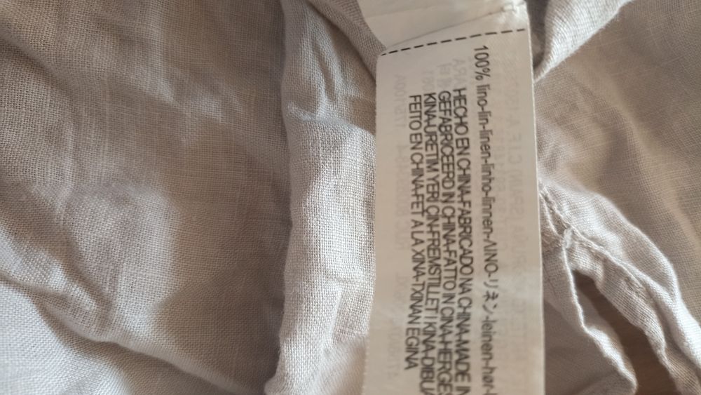 Lniana bluzka koszula oversize Zara rozmiar XL