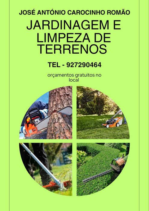 Serviço de jardinagem e limpeza de terrenos