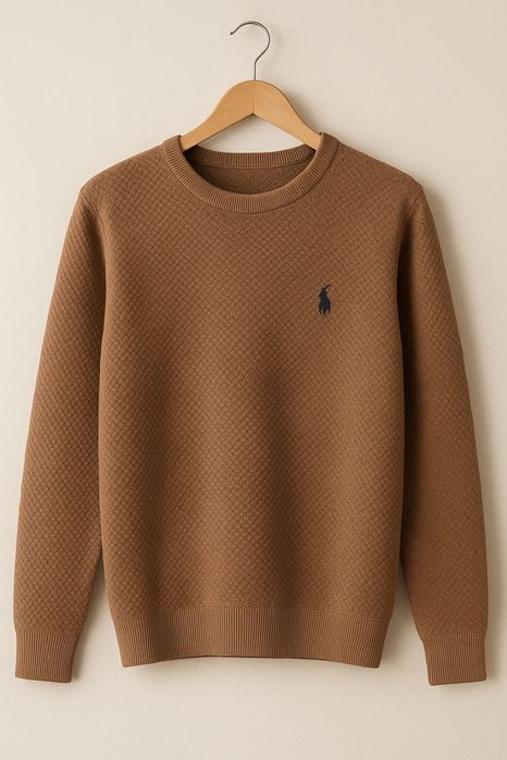 Чоловічий коричневий светр М