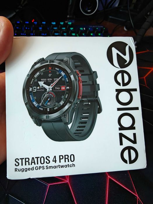 Cмарт-годинник Zeblaze Stratos 4 Pro до 60 днів роботи в режимі економії енергії