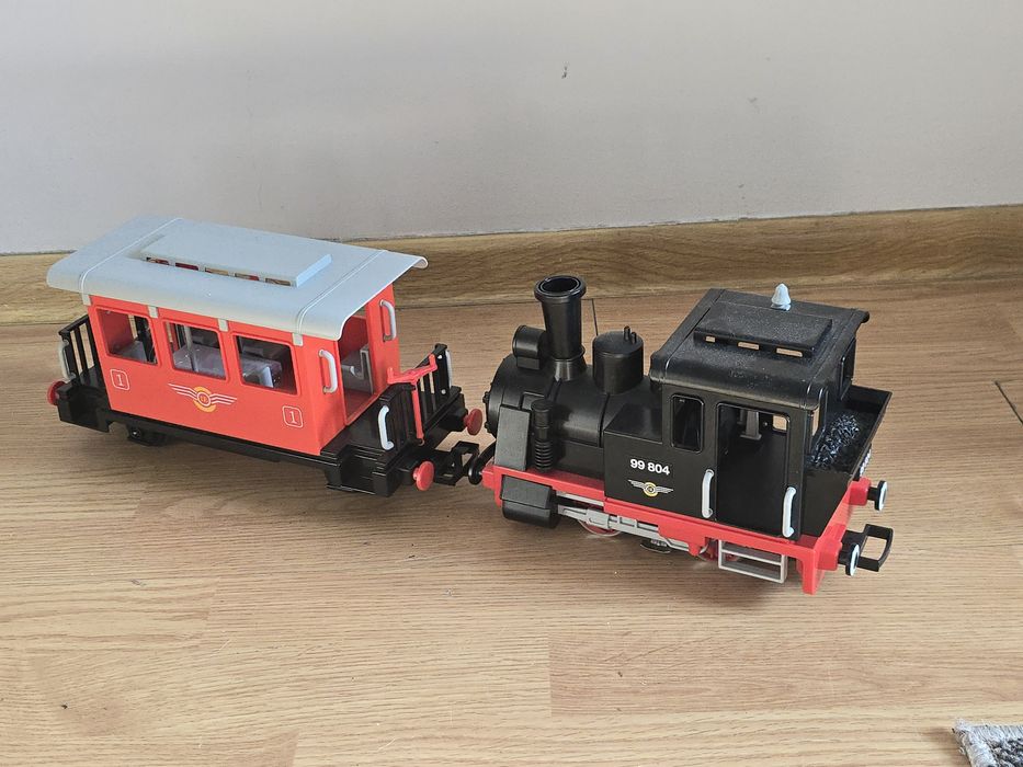 Tanio jak nowa kolejka parowoz plus wagon playmobil