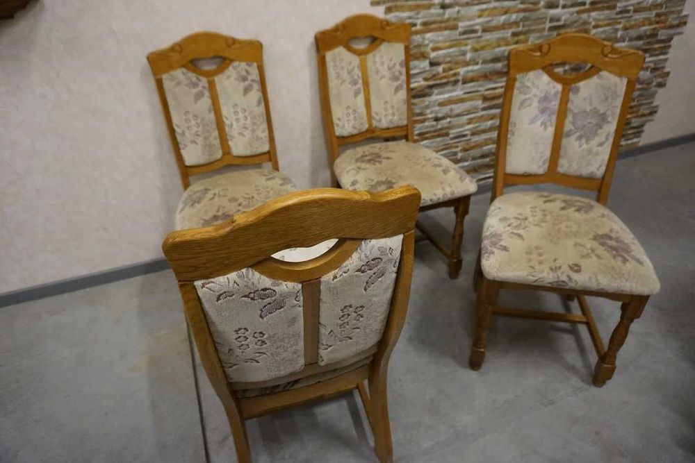 Krzesła Dębowe Komplet 4 sztuki Mega Wygodne     L-204