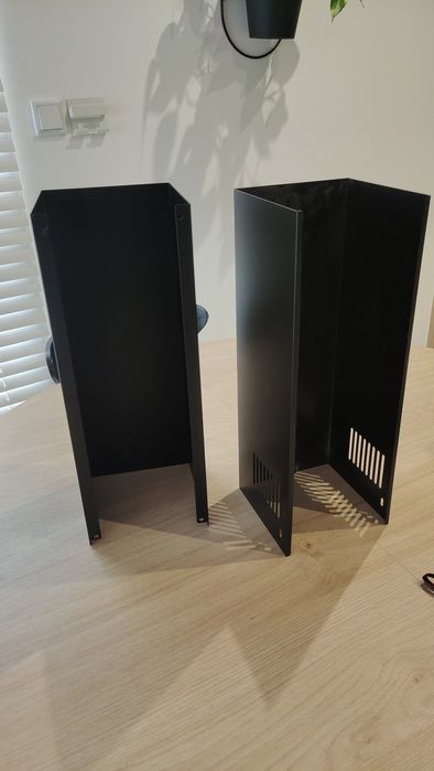 Maskownica okapu metalowa maskownica 2x 2 sztuki nowa czarna Amica