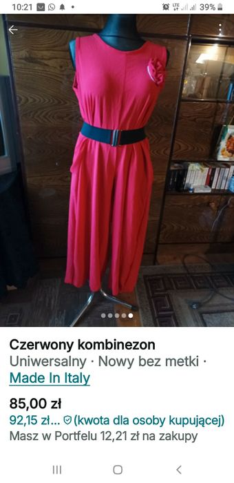 Kombinezon czerwony