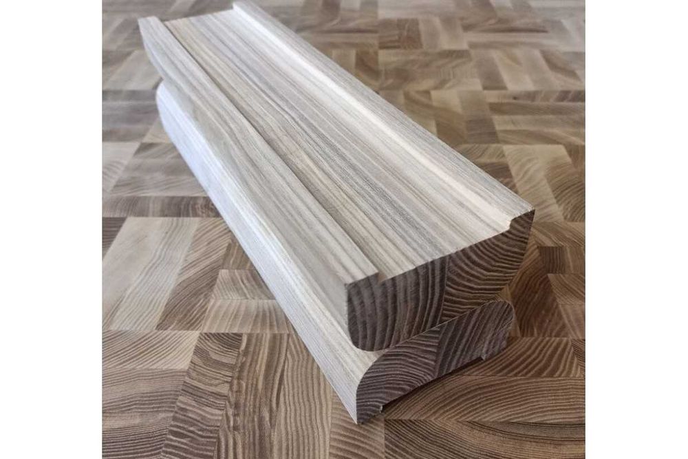 Поручні та підпоручні зрощені і цільноламельні з ясеня, вільхи, бука