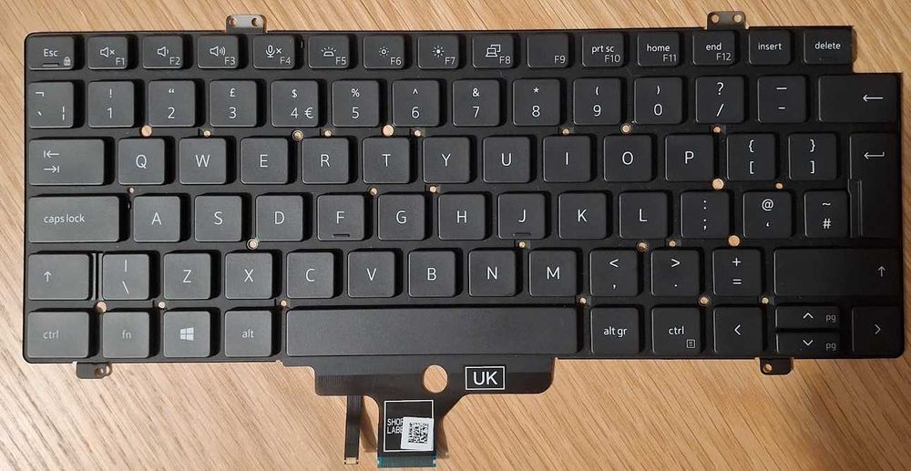 Backlit UK keyboard for Dell Latitude 7420 7430 7520 7530 5420 5421 5430 5431 5440 - Original - Mint condition