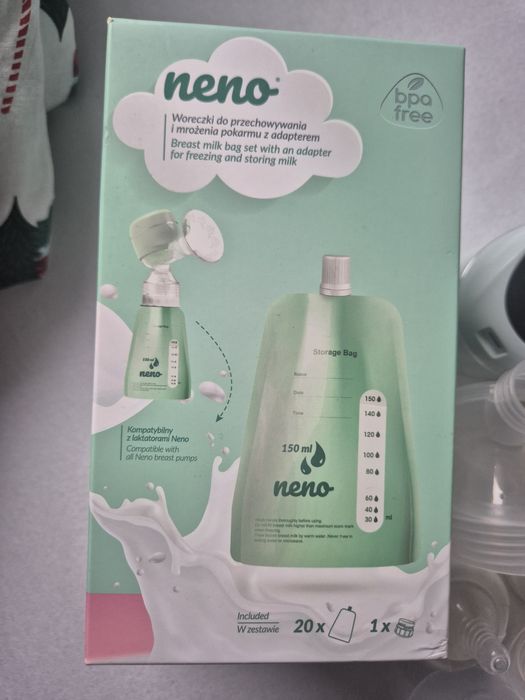 Neno uno + nowe  woreczki do mrożenia pokarmu (gratis)