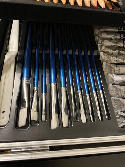 Великий Набір для малювання  металева валіза Art set