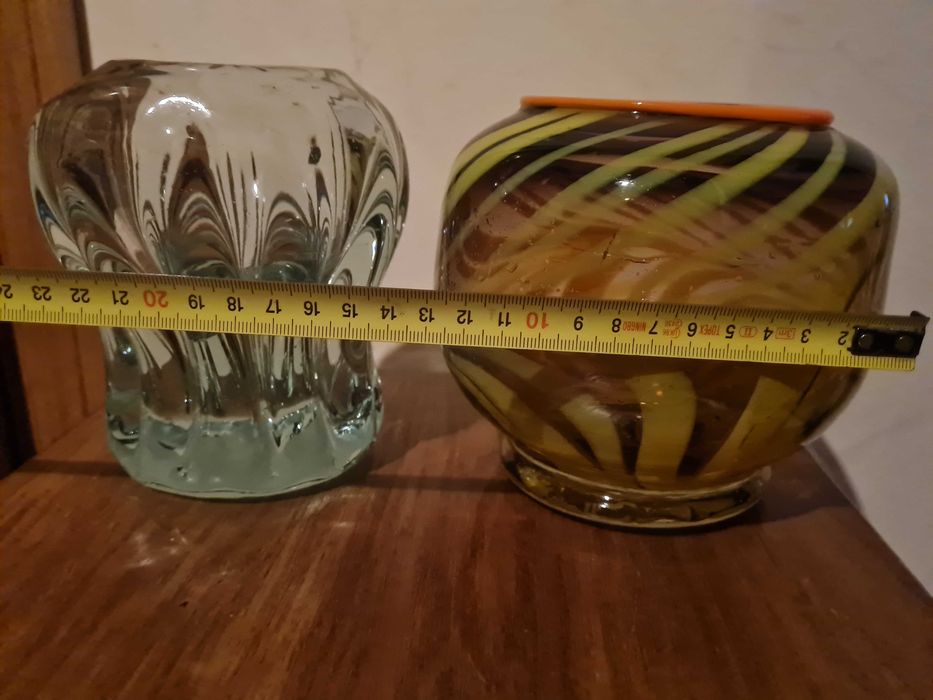 Вази  для квітів гутне скло