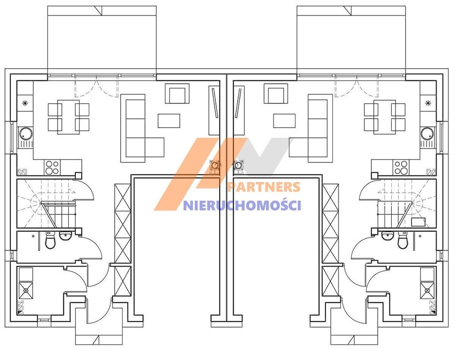 Bliźniak Książenice, dzialka ok 500 m². - Widok 6