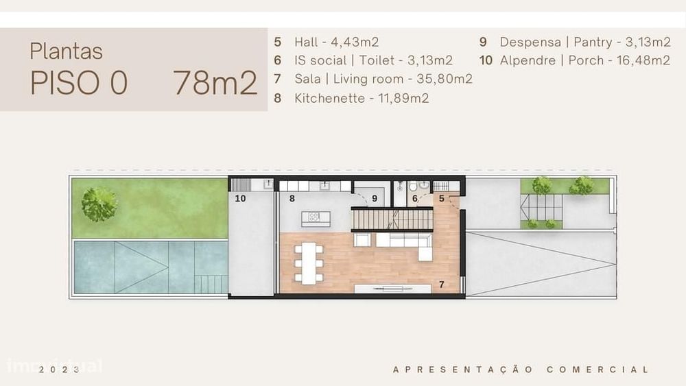 Moradia Geminada T3 com piscina, Quinta da Amizade, Setubal