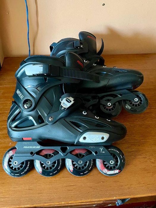 Rolki używane Powerslide model Imperial One 80 Crimson Black - rozmiar EU 45/46