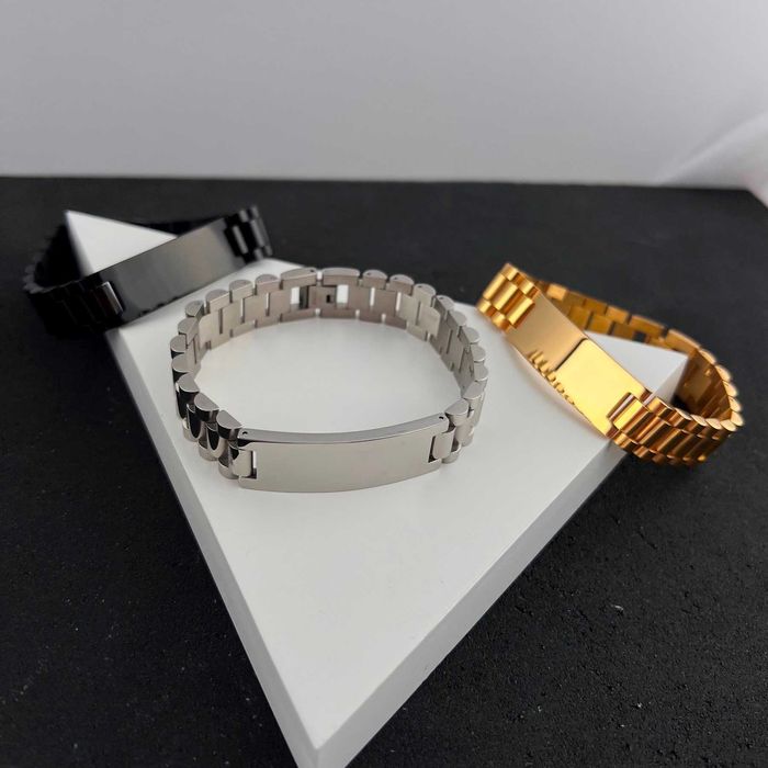 Масивний чоловічий браслет медична сталь ширина 15мм довжина 21,5см