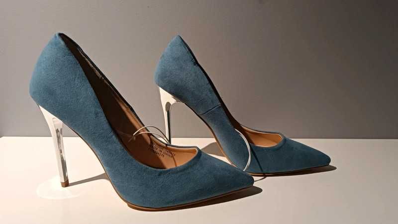 Niebieskie szpilki 37, primark atmosphere