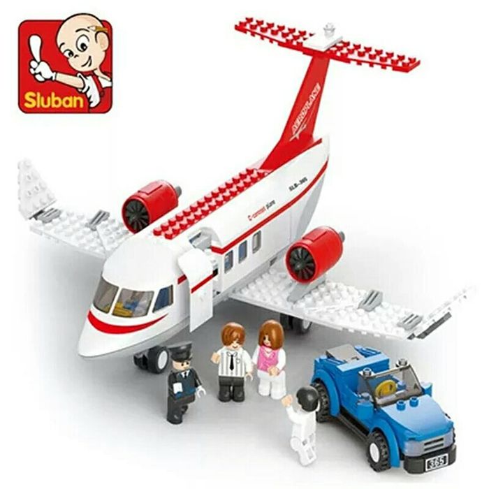 Конструктор Авиация SLUBAN M38-B0365 Пассажирский Самолёт 275 дет