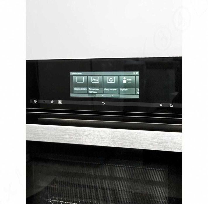 Парова піч Miele / Міле DGM 6800, комбінована, 45 см, чорна/хром