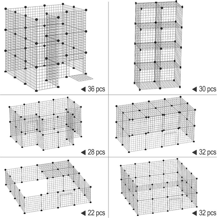 PORTES GRÁTIS - Cerca metálica para ROEDORES com 36 painéis