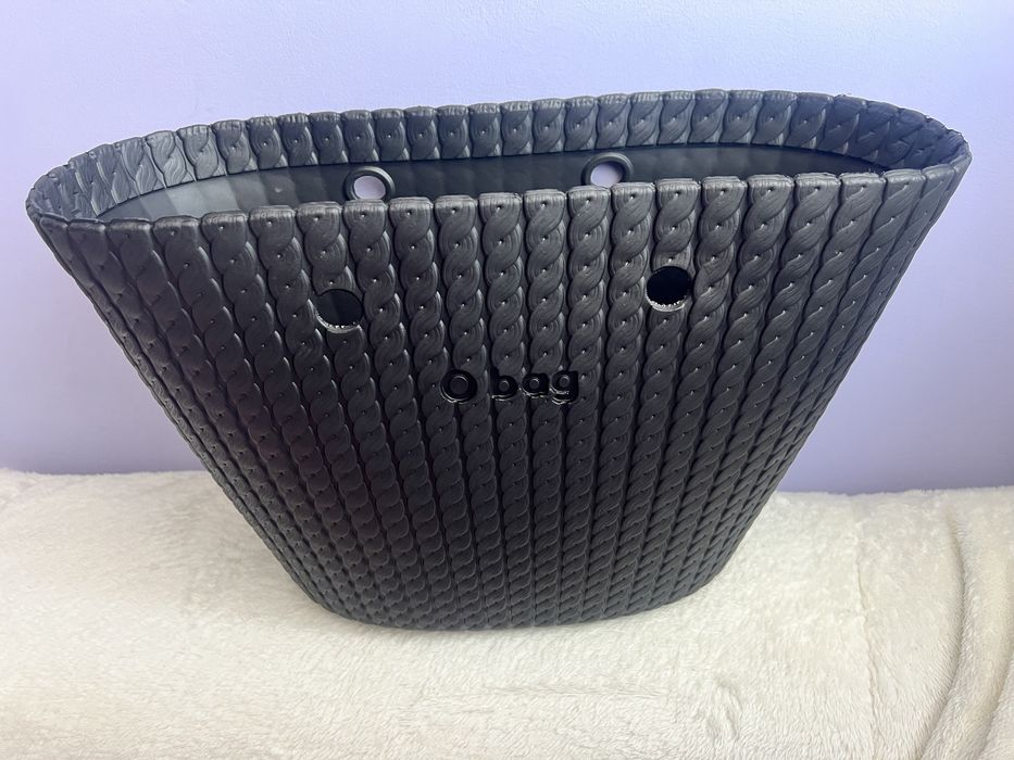 Obag body knit mini nero o bag knit mini nero body