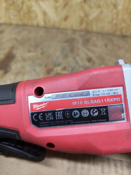 Szlifierka kątowa Milwaukee M18 BLSAG115XPD
