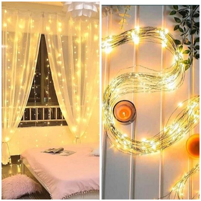 Гірлянда Водопад Штора Батарейках Гирлянда Герлянда теплий 2х2 2*2 3х2