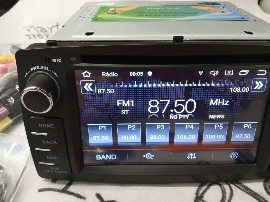 Toyota Corolla E120 Rádio Android CarPlay Android Auto sem Fios GPS