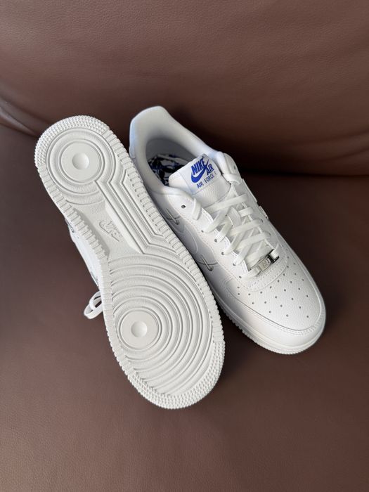 Оригинал Nike Air Force 1 07 LX (CT1990 100) белие кожание аир форс