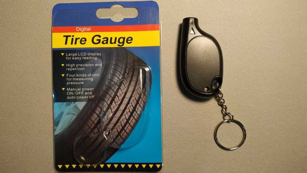 Цифровой манометр, измеритель давления в шинах автомобиля, велосипеда