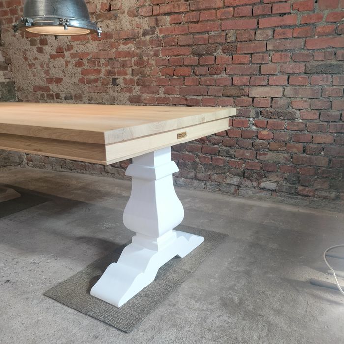 Stół dębowy klasztorny Loft Glamour lity dąb