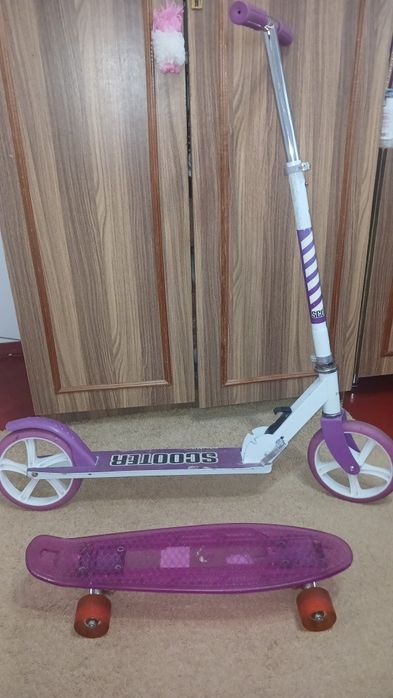 Самокат б/в, в подарунок пенні борд