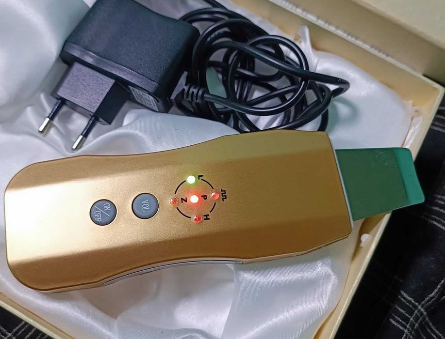 Ультразвуковой скраб для кожи с функцией отрицательных ионов 2 в 1