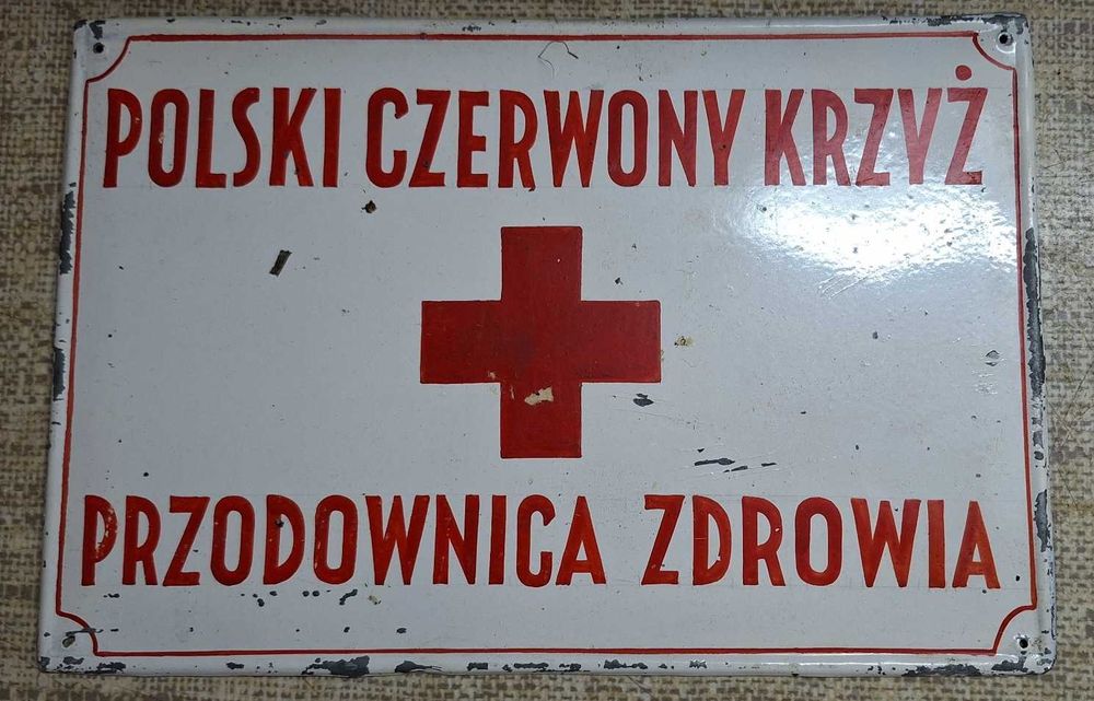 Tabliczka polski czerwony krzyż