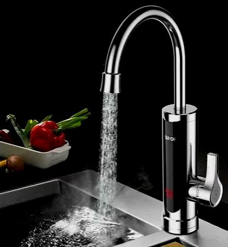 Кран-водонагрівач Delimano RX 011, з дисплеєм, нижнє підключення