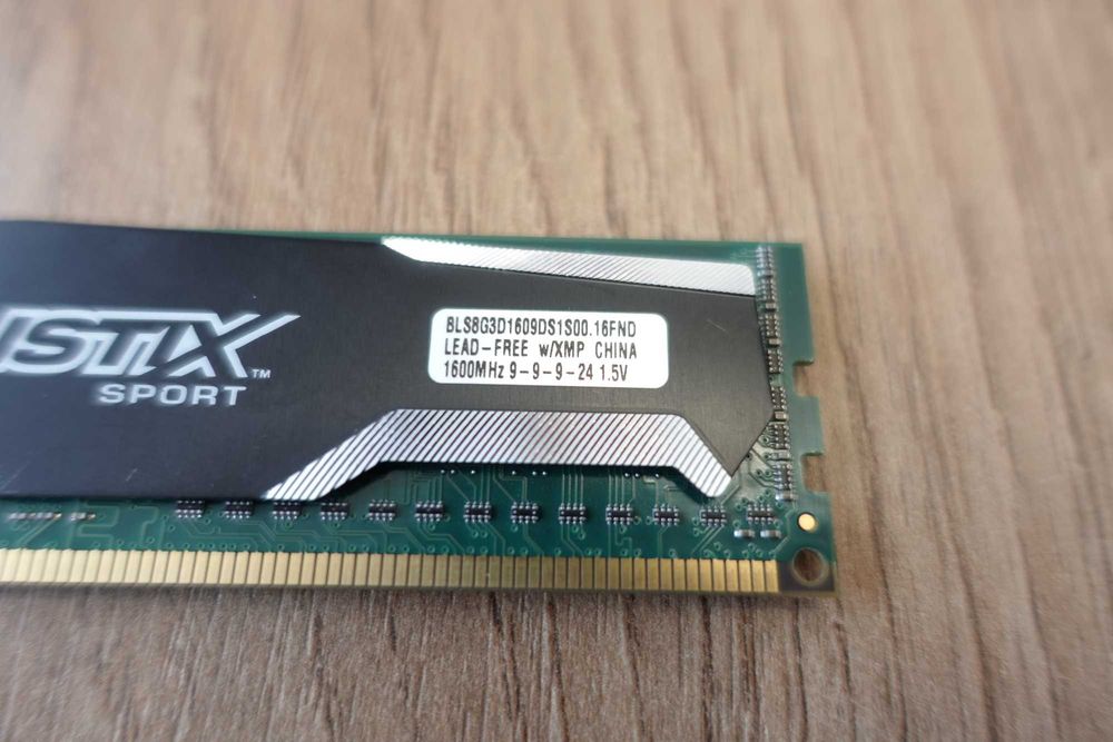 Pamięć RAM DDR3 Crucial BalliStix Sport 12800, 1600MHz 8GB 16GB 32GB