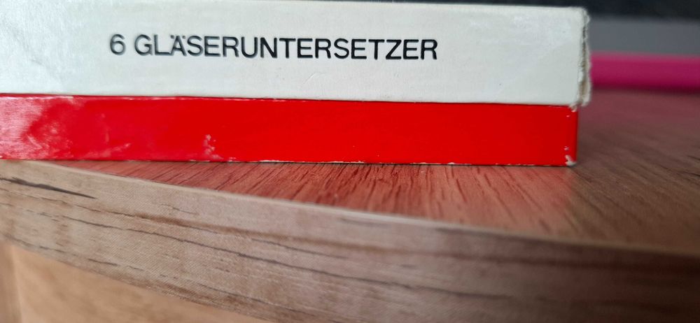 Podstawki pod szklanki DDR Berlin, kolekcjonerskie z czasów PRL