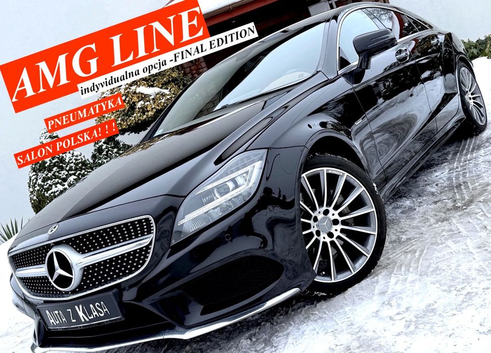 Mercedes-Benz CLS SALON POLSKA*AMG line+FINAL edition*led highbeam*skóra*IDEALNY STAN