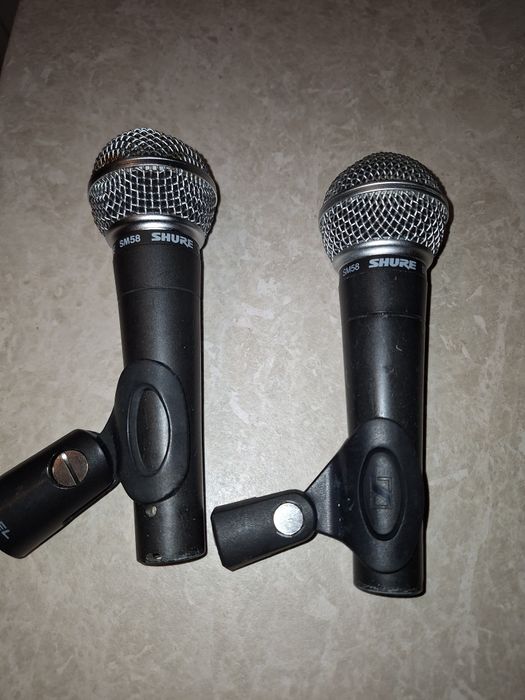 Mikrofon   2 sztuki shure SM 58 wersja bez wyłącznika