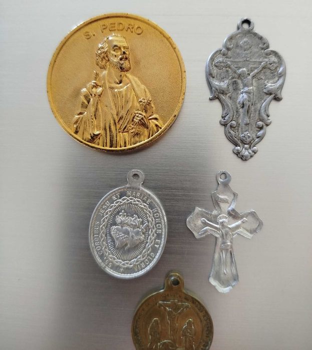 Lote de Medalhas Religiosas antigas