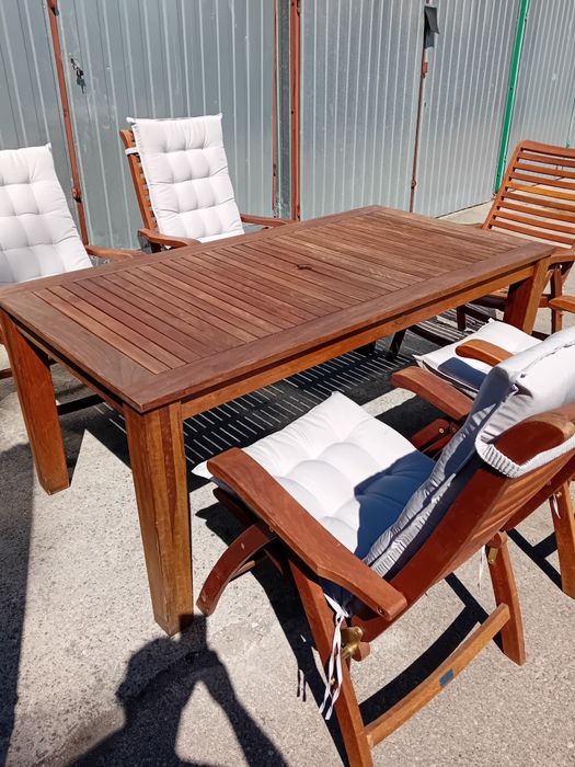 Zestaw ogrodowy drewniany