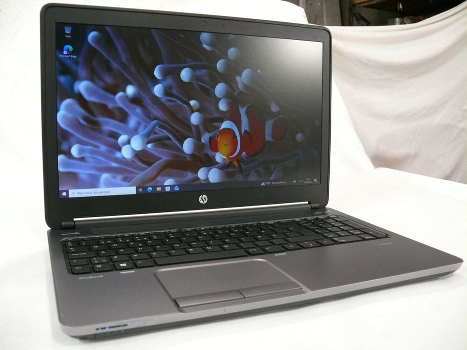 HP 650 G1, SSD256/8g RAM, Core i5-4210M, FHD1920x1080 15,5'' bat. 56Wh , napęd DVD, dost. do biosu 2020r.